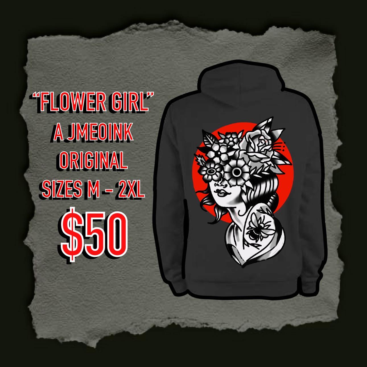 “FLOWER GIRL” Pullover Hoodie