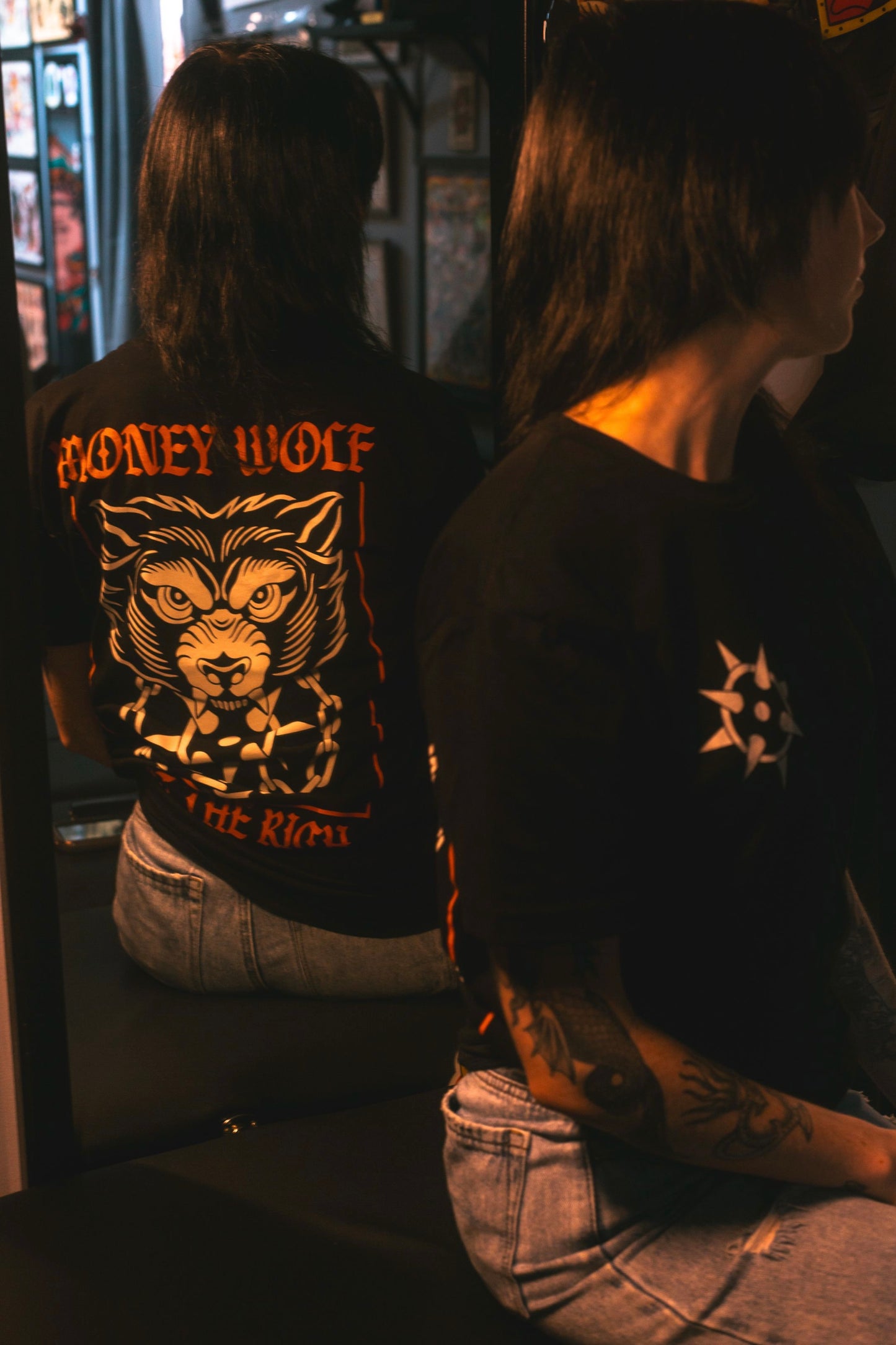 "WOLF & FLAIL" TEE